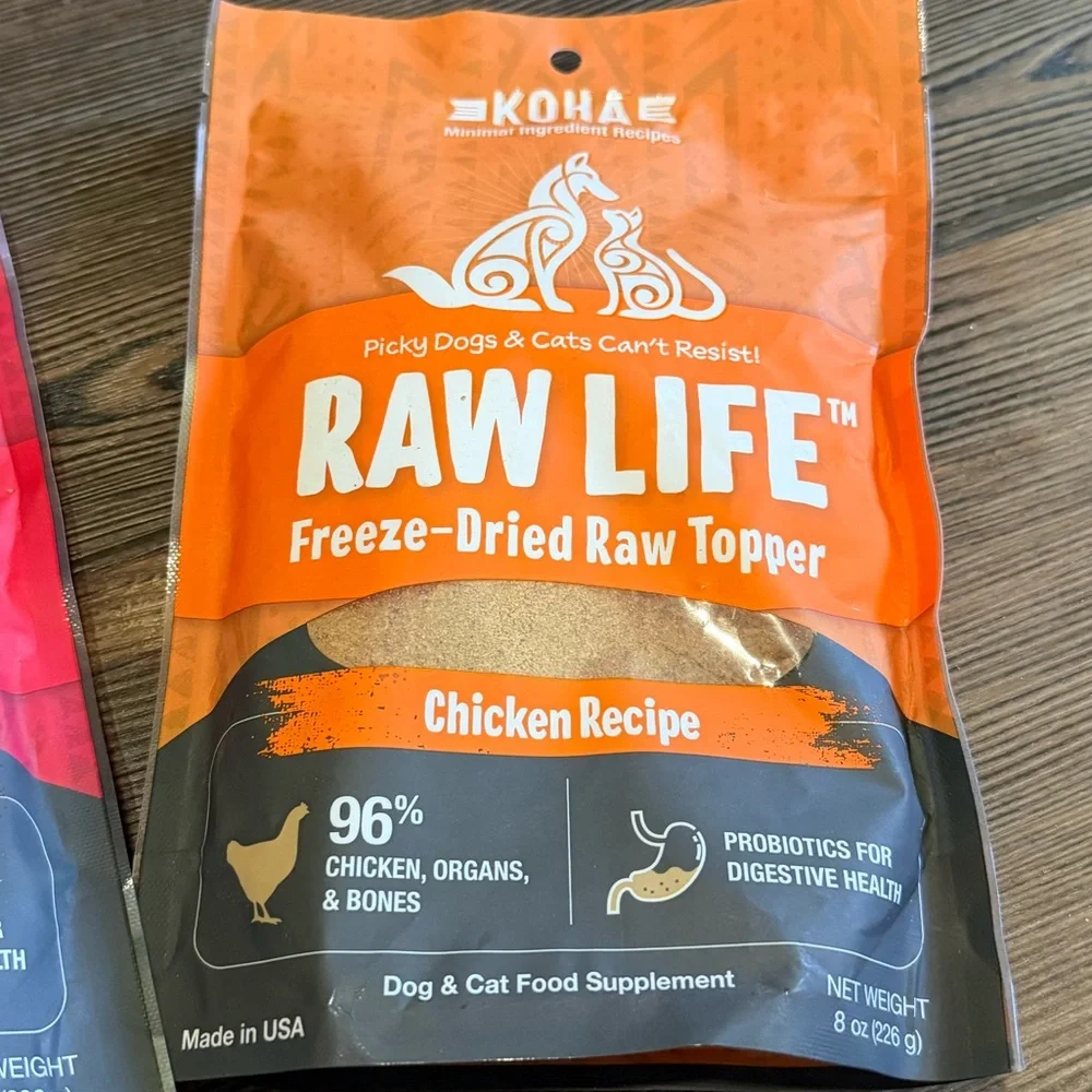 Raw Life Freeze Dried Meal Toppers - 3 Packages